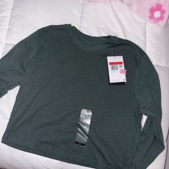 Nike Dark Green Long Sleeve Top - Picture 4 of 4